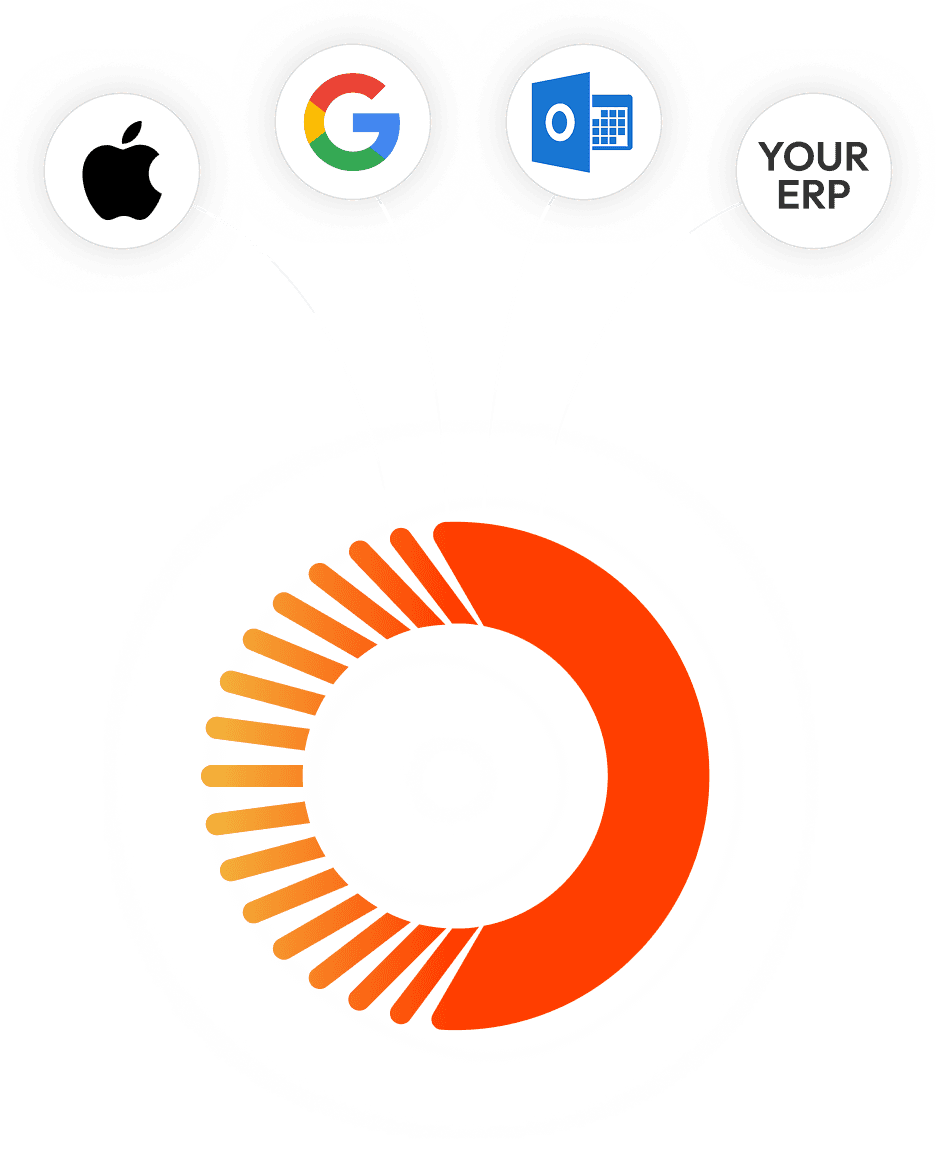 Apple, Google, Outlook, and your ERP connecting into Orgo
