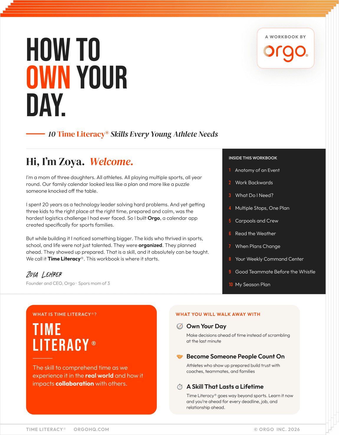 Time Literacy workbook preview
